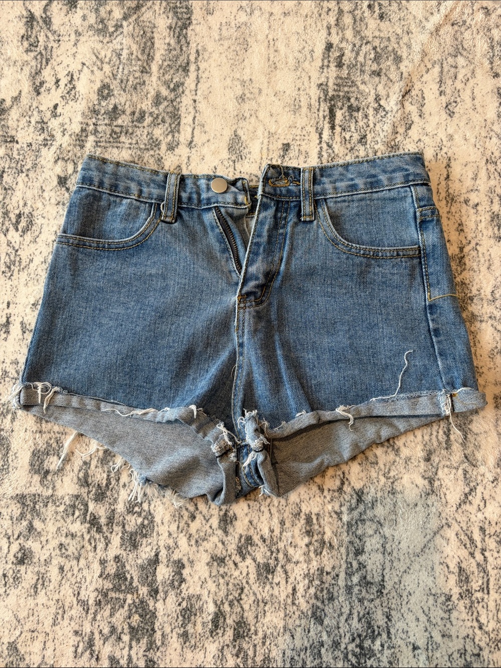 Women’s High-Rise Blue Denim Shorts